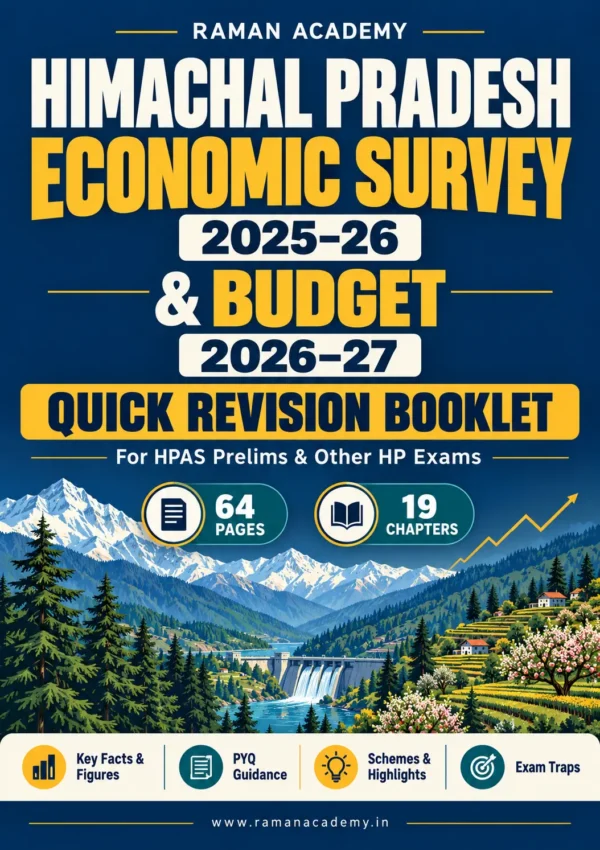 Himachal Pradesh Economic Survey 2025–26 & Budget 2026–27 – Quick Revision Booklet